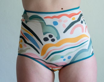 littlefour rolling hills high waisted undies