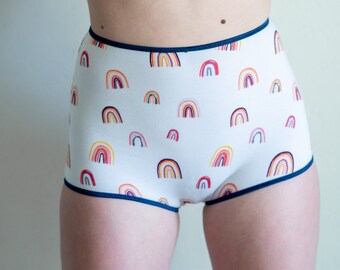 littlefour rainbow high waisted undies