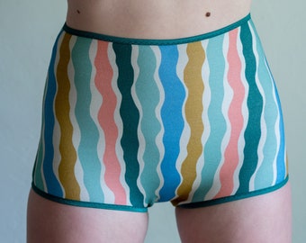 littlefour wiggle stripes high waisted undies