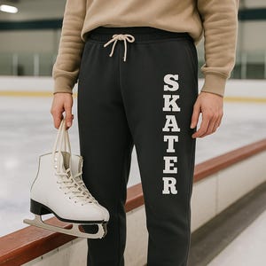 Skating Sweatpants Ice Skater Joggers Skating Pants For Adults Streetwear For Skaters Pants Skateboarding Clothes Ice Skating Outfit Pants