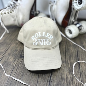 Roller Skating Hat Roller State Of Mind Skater Style Hat For Skaters Skate Vibe Trucker Hat Roller Skate Gift For Skating Lifestyle Fans