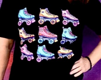 Roller Skating TShirt For Men Or Women Retro Skating Shirt Roller Skate Apparel Skater Shirt Vintage Roller Skating Shirt Skate Lover TShirt