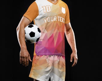 Camiseta deportiva personalizada para fútbol, tenis, balonmano (delantera y trasera)