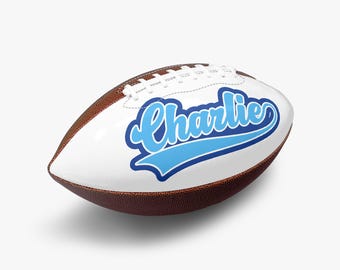 Balón de fútbol americano personalizado con nombre, logotipo y color: regalo de equipo personalizado