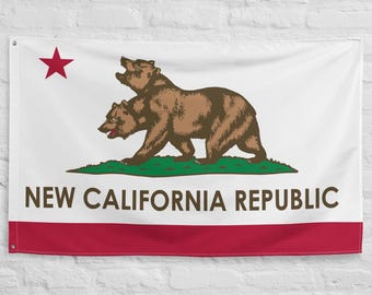新カリフォルニア共和国旗タペストリー、NCR旗バナーキャンバスアート
