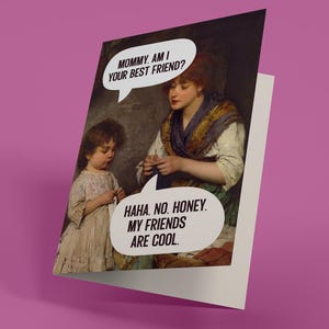 Je suis une maman cool - carte de voeux d'anniversaire (carte de voeux drôle, irrévérencieuse, pour adulte)