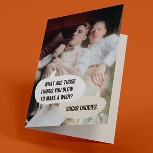 Sugar Daddies - Gay Birthday Card (Funny, Irreverent, Greeting Card)