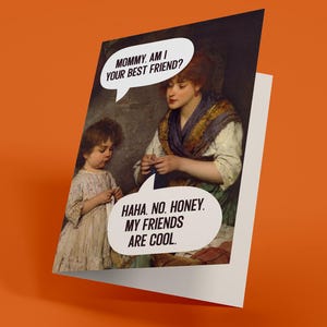 Je suis une maman cool - Carte de voeux pour la fête des mères (carte de voeux drôle, irrévérencieuse, pour adulte)