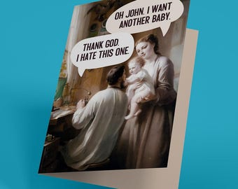 Funny New Baby Greeting Card: Irreverent Congratulations