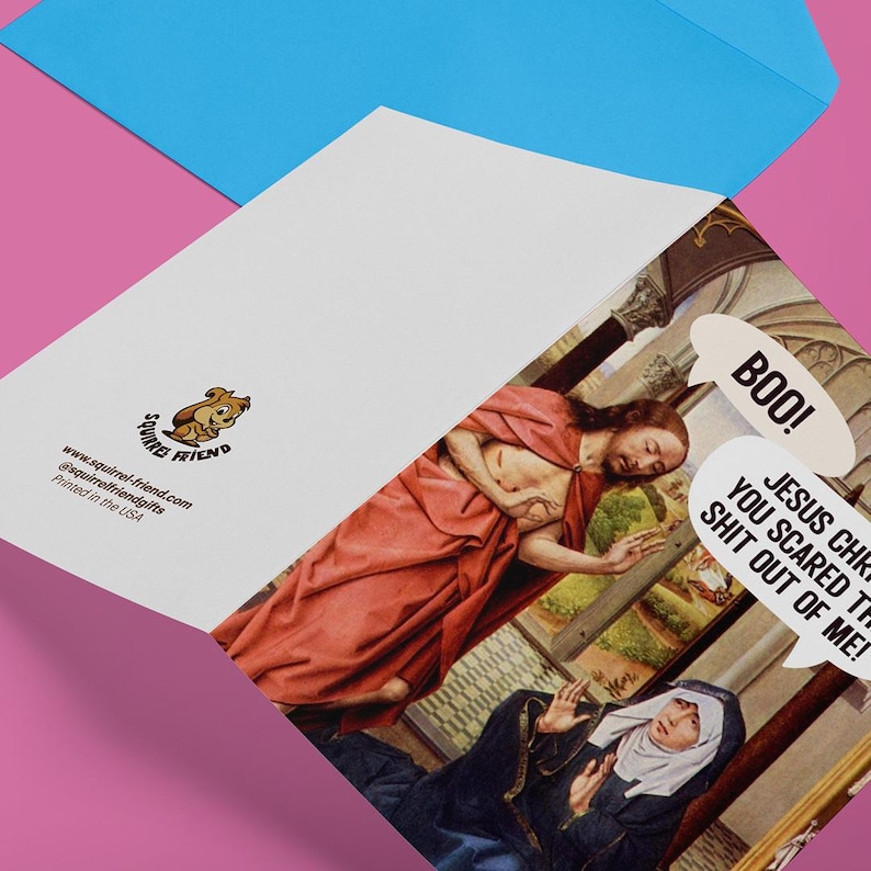 Jesus (S)cares - Paaskaart (grappig, oneerbiedig, volwassen wenskaart) (150) afbeelding 3