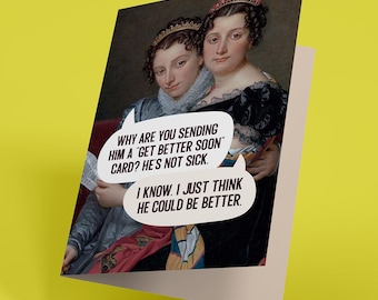 Funny Get Well Card: Irreverent Humor, Adult Greeting