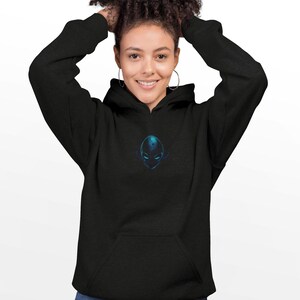 Alien Hoodie, UFO Sweatshirt, Space Lover Gift, Galaxy Jacket, Extraterrestrial Apparel