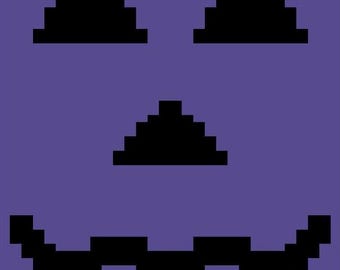Chunky Knit Graph - Pumpkin Face