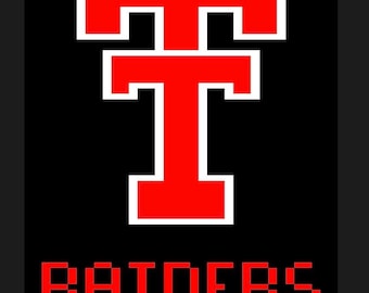 Chunky Knit Pattern - Texas Tech 45x55 Blanket