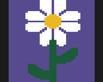 Chunky Knit Pattern - Flower 45x55 Blanket