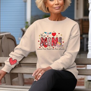 Mimi Heart on Sleeve Sweatshirt: Valentine's Day Nanny Gift