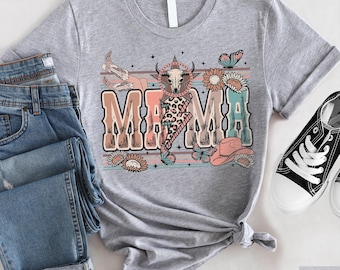 Cowboy Mama T-Shirt: Western Mom Tee - Country Style