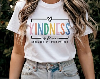 Kindness Quote T-Shirt: Inspirational Positive Message Tee, Be Kind Self Care Shirt