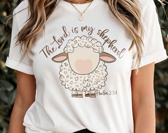 Psalm 23 Christian Lamb Shirt: Bible Verse Faith Apparel