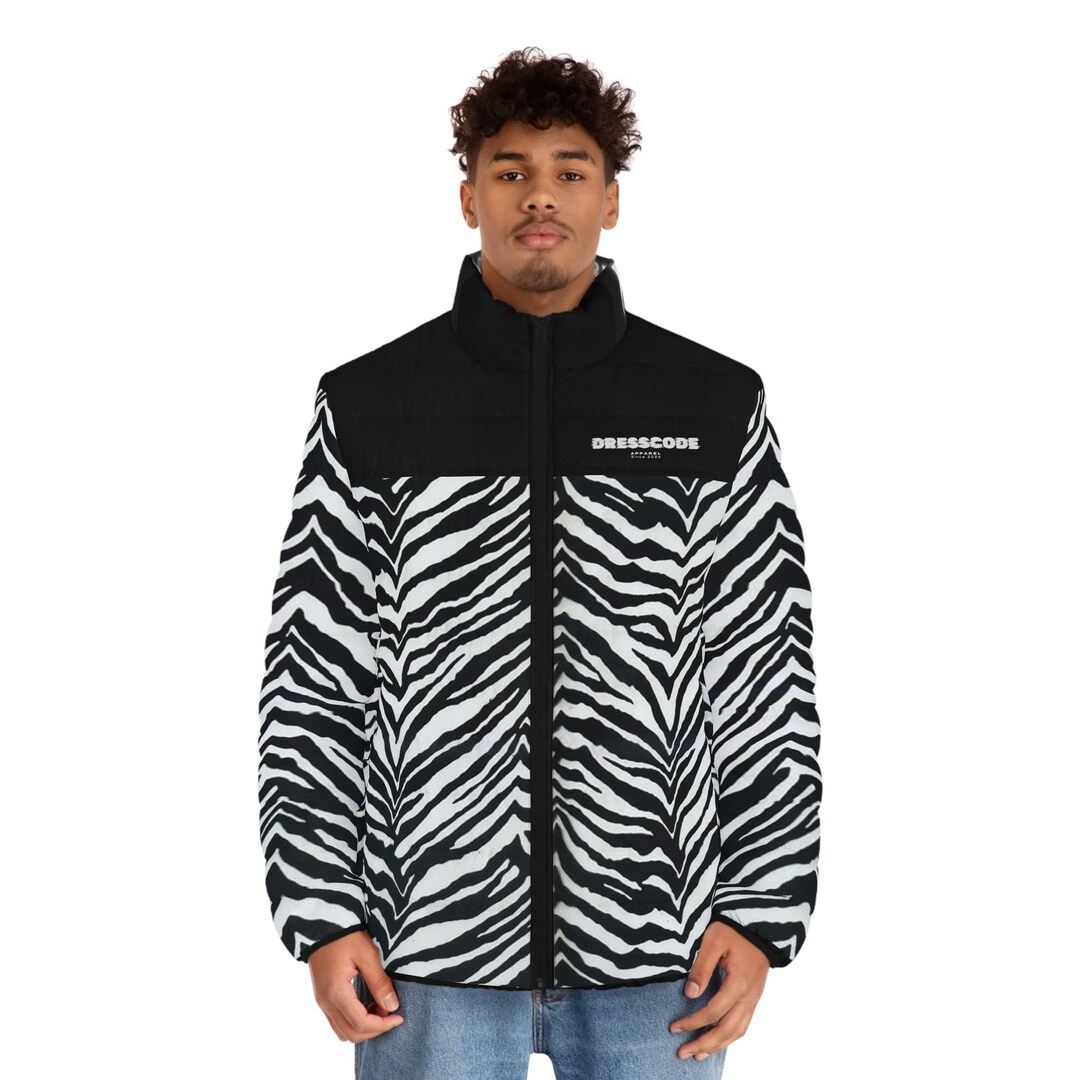 Elegant Jacket with Zebra Laser Motif