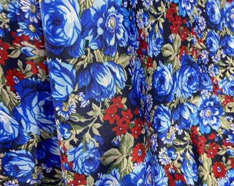 Flower Design 100 %  Cupro İnkjet Printed Lining/Made in İtaly