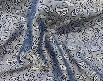 Paisley Jacquard Lining Fabric: Viscose Acetate Blend, Bespoke Tailoring