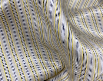 Striped Viscose Acetate Lining Fabric: Italian Tailor Quality