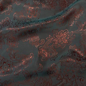 Floral Design Viscose/Acetate Jacquard Lining  Fabric/Made in İtaly,Bespoke Tailor,Lining Fabric, Suit Lining,Made to Measure