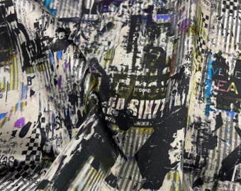 Exclusive Design 100 % Viscose İnkjet Printed Lining/Made in İtaly