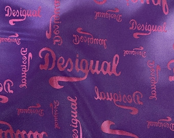 Viscose Acetate Satin Jacquard Lining Fabric - Made in Italy