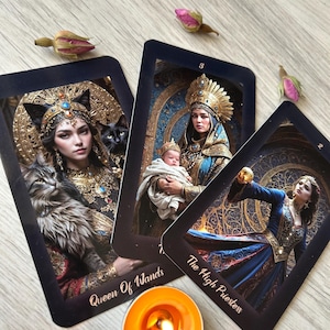 Exklusiver Osmanischer Tarot Schreibtisch. 78 Tarotkarten.