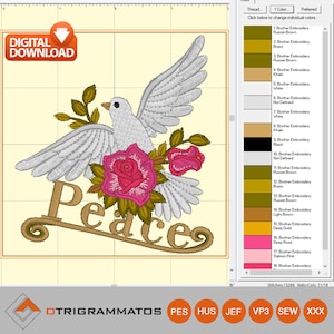 Dove Religious embroidery file / Holy Spirit / Baptism / Battesimo / Spirito Santo file ricamo/ Machina da ricamo/ Church Embroidery machine
