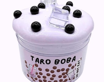 Taro Boba Slime: Lavender Glossy Scented ASMR Slime