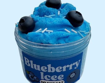 Blueberry Icee Slime: Soft, Smooth, Drizzly, Scented Slime