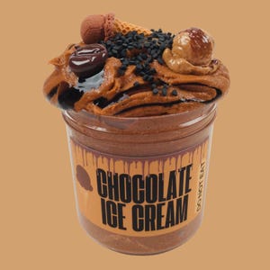 Chocolate Ice Cream Slime | Chocolate Slime | Scented Slime | Cloud Slime | Ice Cream Slime | Cloud Cream Slime | Soft Slime | Smooth Slime
