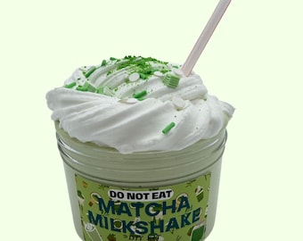 Matcha Milkshake DIY Slime Kit: Soft, Smooth, Creamy Texture