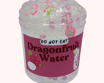 Dragonfruit Water Slime: Clear Scented Slime, Stress Relief