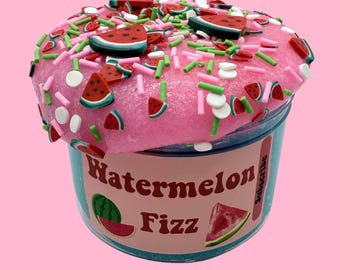 Watermelon Fizz Snow Slime: Crunchy Scented Sensory Slime