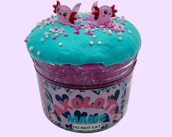 Axolotl Magic Bingsu Slime: Watermelon Scented with Axolotl Charms
