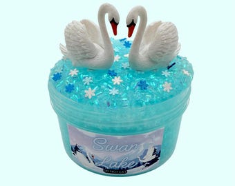 Swan Lake Bingsu Slime – Blue Crunchy Slime