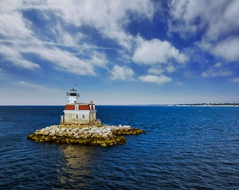 Penfield Reef Lighthouse II à Fairfield, Connecticut Impression photo