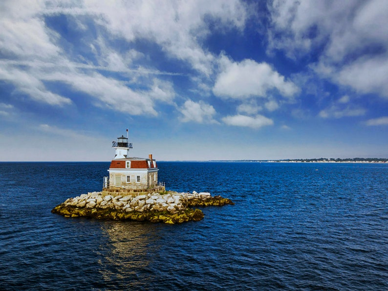 Penfield Reef Lighthouse II in Fairfield, Connecticut Photo Print image 1