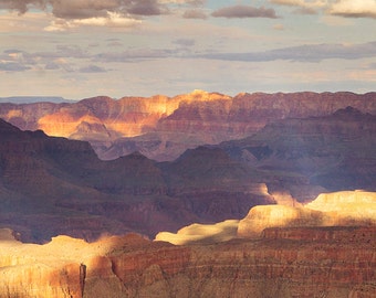 Grand Canyon rayons de lumière Panorama Print - impression de Photo de paysage de 10 x 20