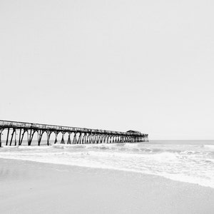 Beach Photo - South Carolina Pier Art - Nautical Photography Print