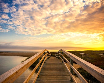 Photographie du pont de la plage de Ridgevale Beach Chatham Cape Cod