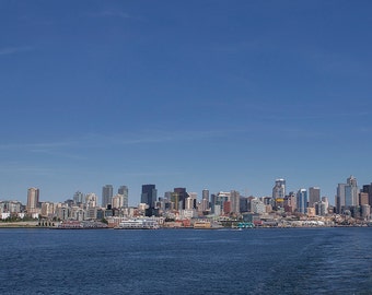 Seattle Cityscape Panorama Print - 10x20 Landscape Photo Print