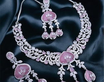 Conjunto de collar de diamantes americanos