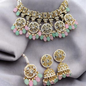Polki kundan necklace sets