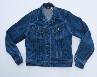 Ms. Lee denim jean chaqueta sz. Pequeño