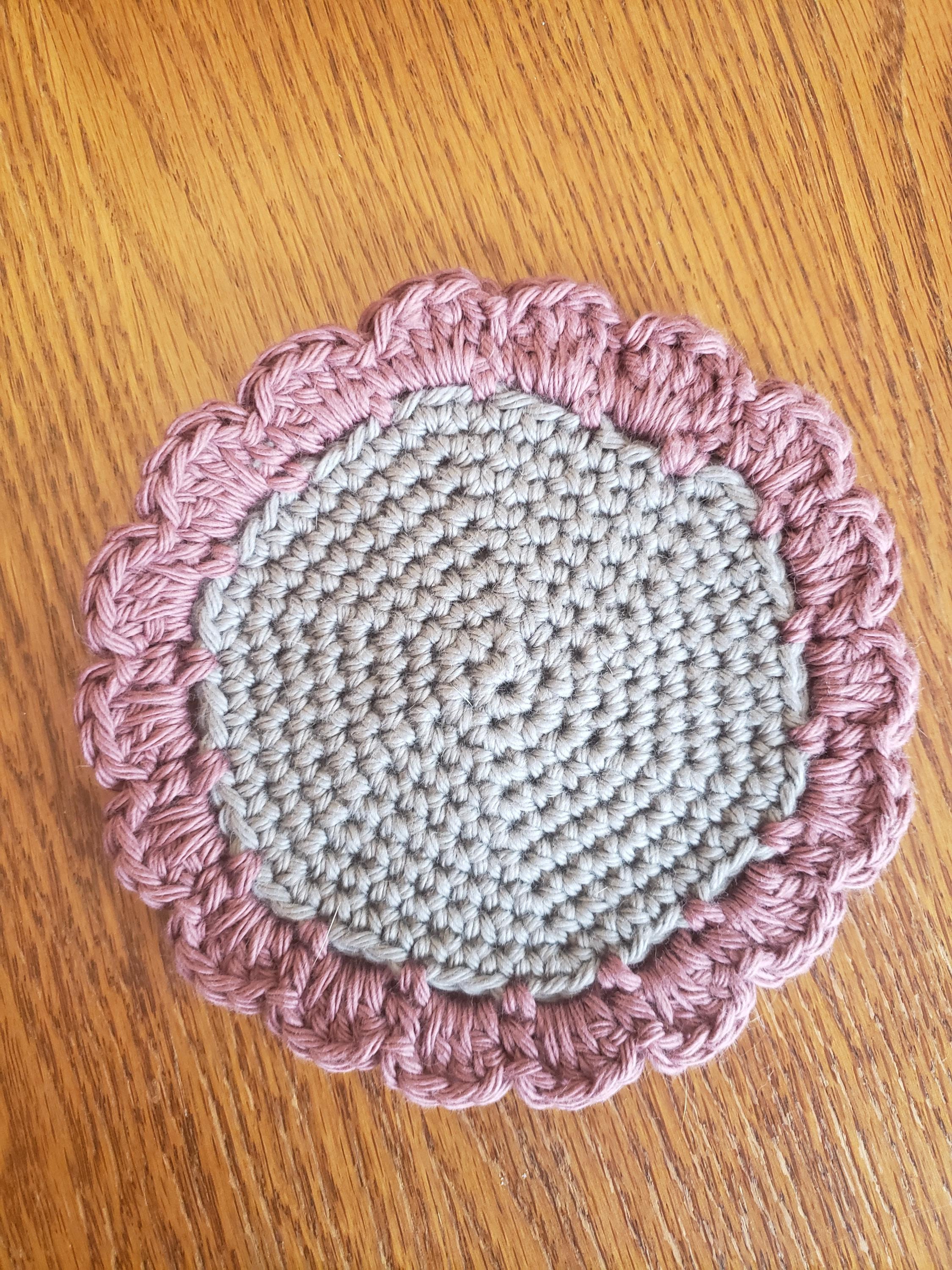 かぎ針編みの花のコースター5枚セット - Etsy 日本